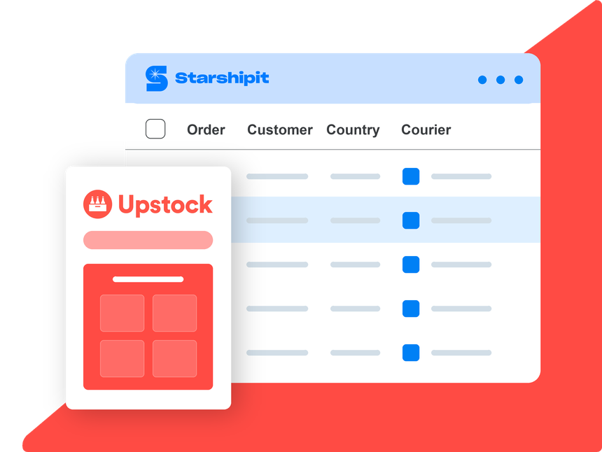 Starshipit and Upstock integration Starshipit and Upstock integration