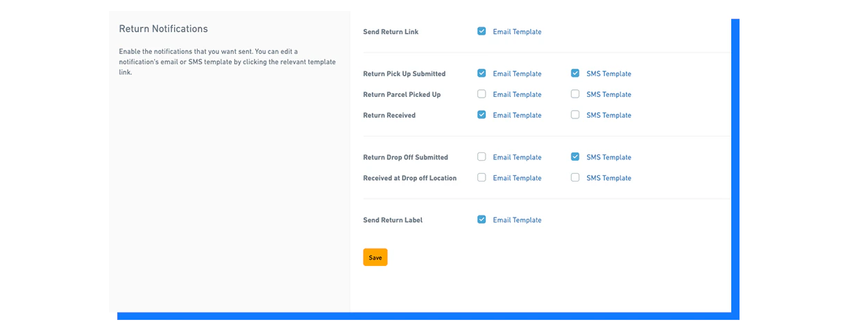 product update how to manage ecommerce returns automated return notifications email and icon